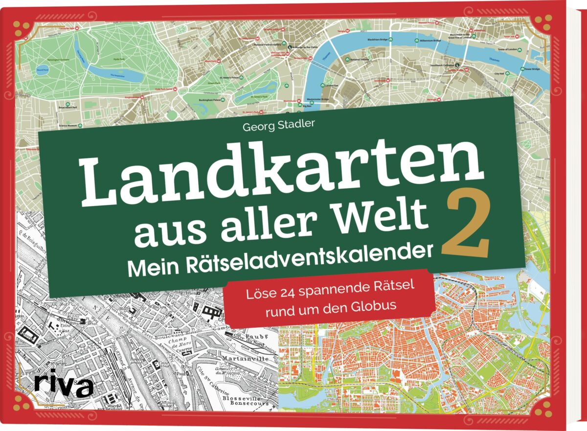RIVA Adventskalender 132109 Landkarten aus aller Welt 2 – Hochwertig & günstig bei ShopDeca