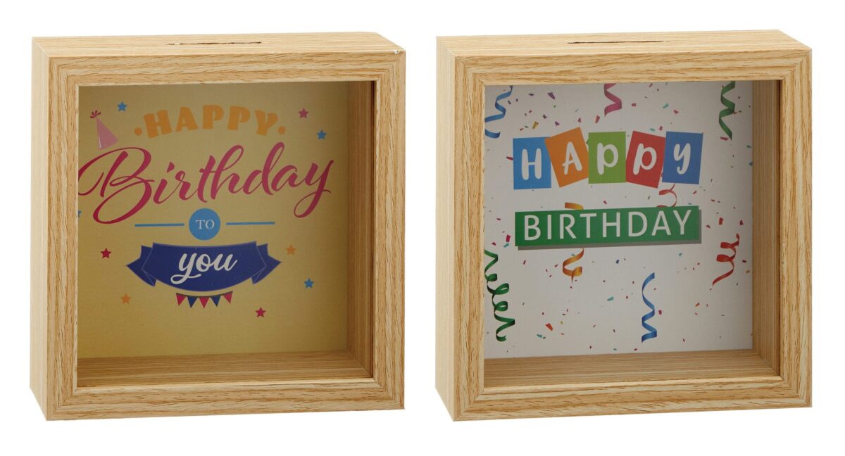 ROOST Spardose Geburtstag 10032463 Holz, ass. 14x14x6cm – Hochwertig & günstig bei ShopDeca