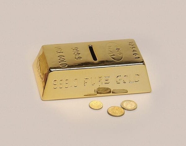 ROOST Sparkasse Goldbarren 24721 gold 16x9x5cm