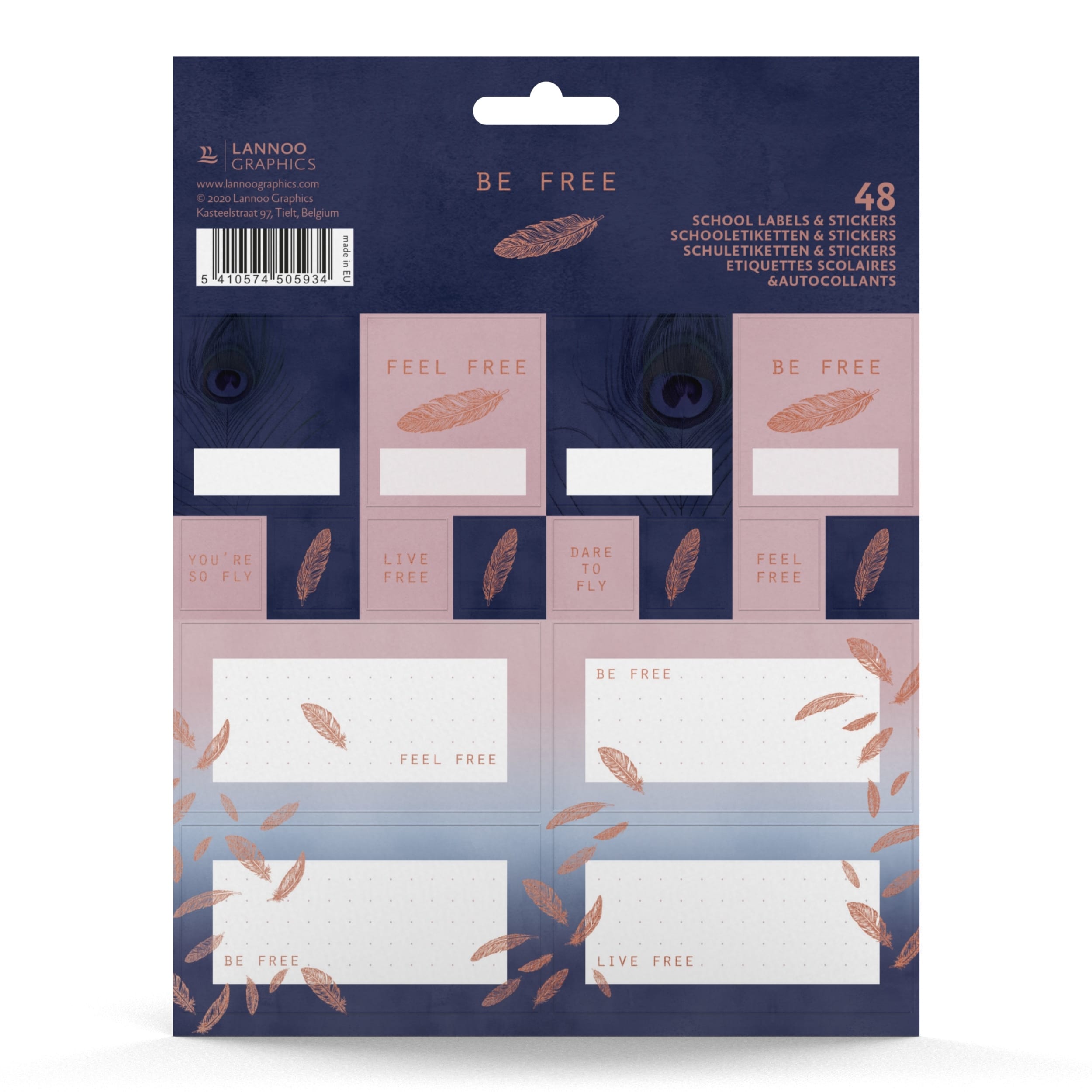 ROOST-505934-5410574505934 ROOST Schuletiketten Midnight Gold 505934 mix 16x1x21cm – Hochwertig & günstig bei ShopDeca