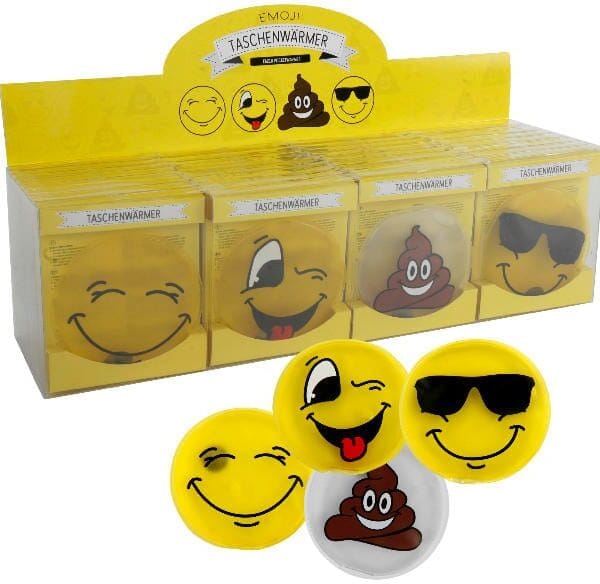 ROOST Taschenwärmer 512609 Smiley, ass. 9cm