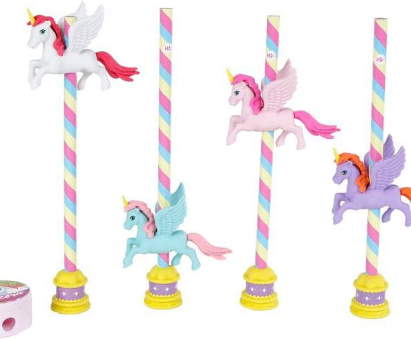 ROOST Schreibset Einhorn 590222 4-teilig