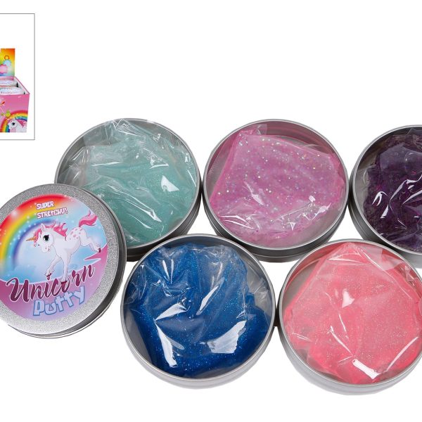 ROOST Intelligente Knete Einhorn 620618 Glitzer ass.