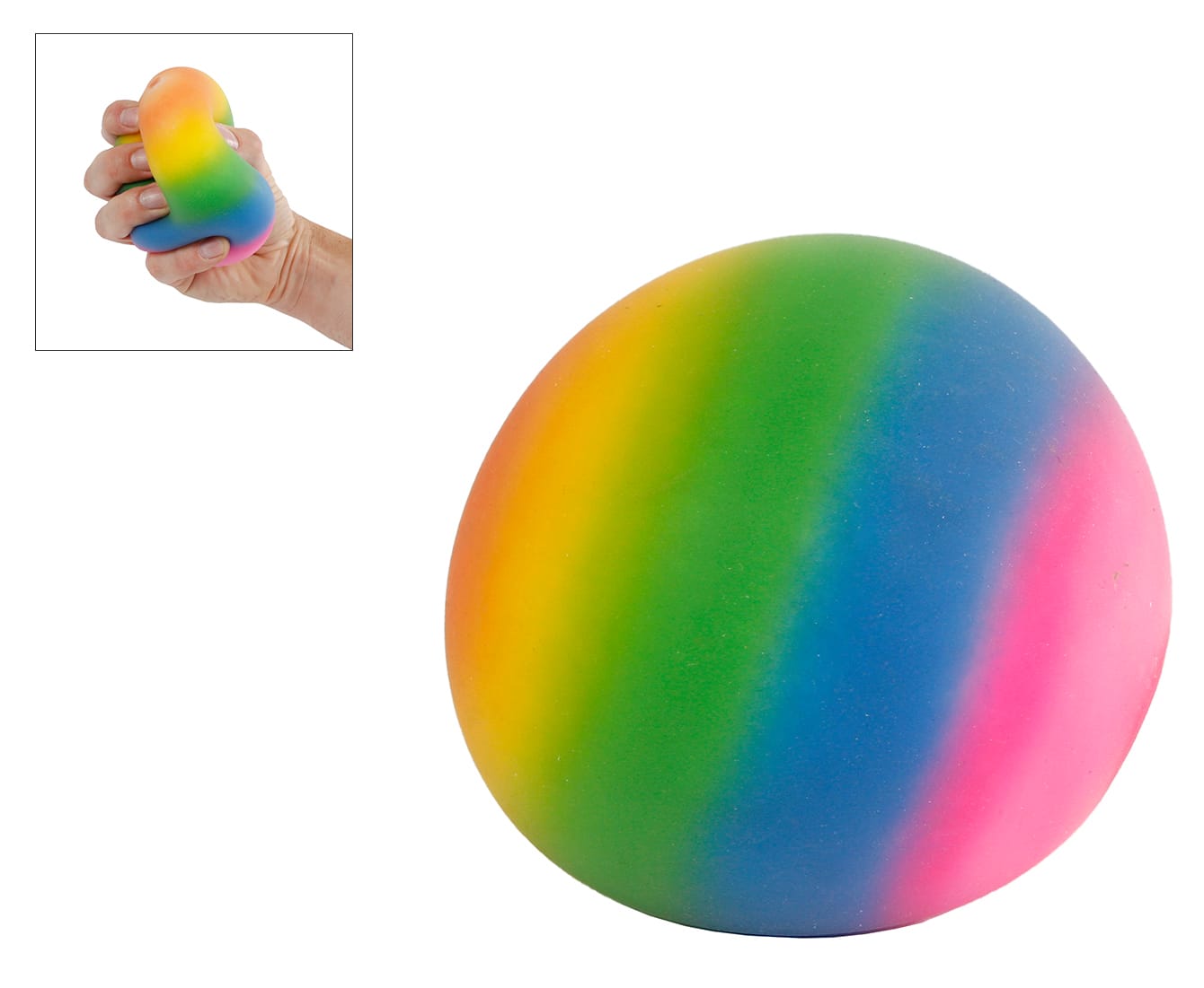 ROOST-620749-8713219441213 ROOST Quetschball Regenbogen 9cm 620749 – Hochwertig & günstig bei ShopDeca