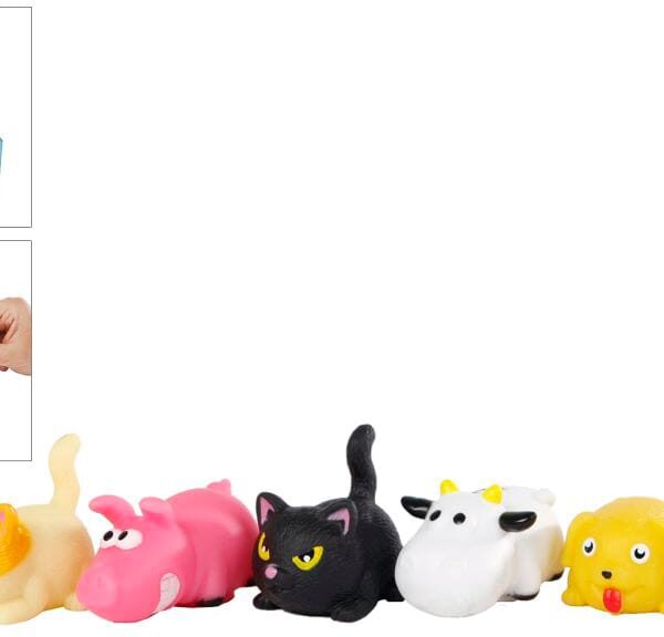 ROOST Tiere mit Kordelzug 6cm 621402 6 assortiert
