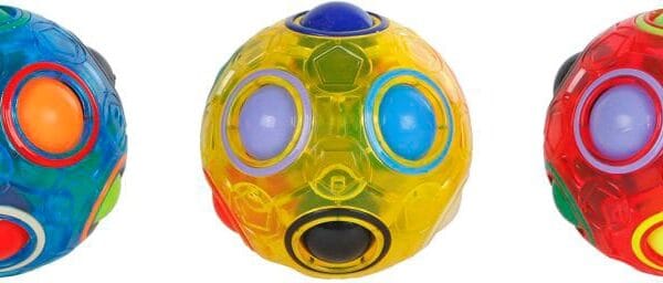 ROOST Brain Games Magic Ball 6.5cm 621772 transparent. 3 assortiert