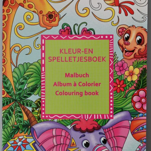 ROOST Malbuch Mini B103S 6 mini Farbstiften 11,5x16,5cm