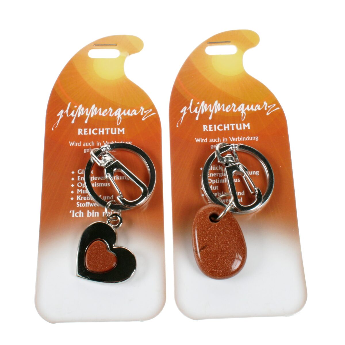 ROOST Schlüsselanhänger Reichtum G229 Glimmerquarz 2 Motive ass. – Hochwertig & günstig bei ShopDeca