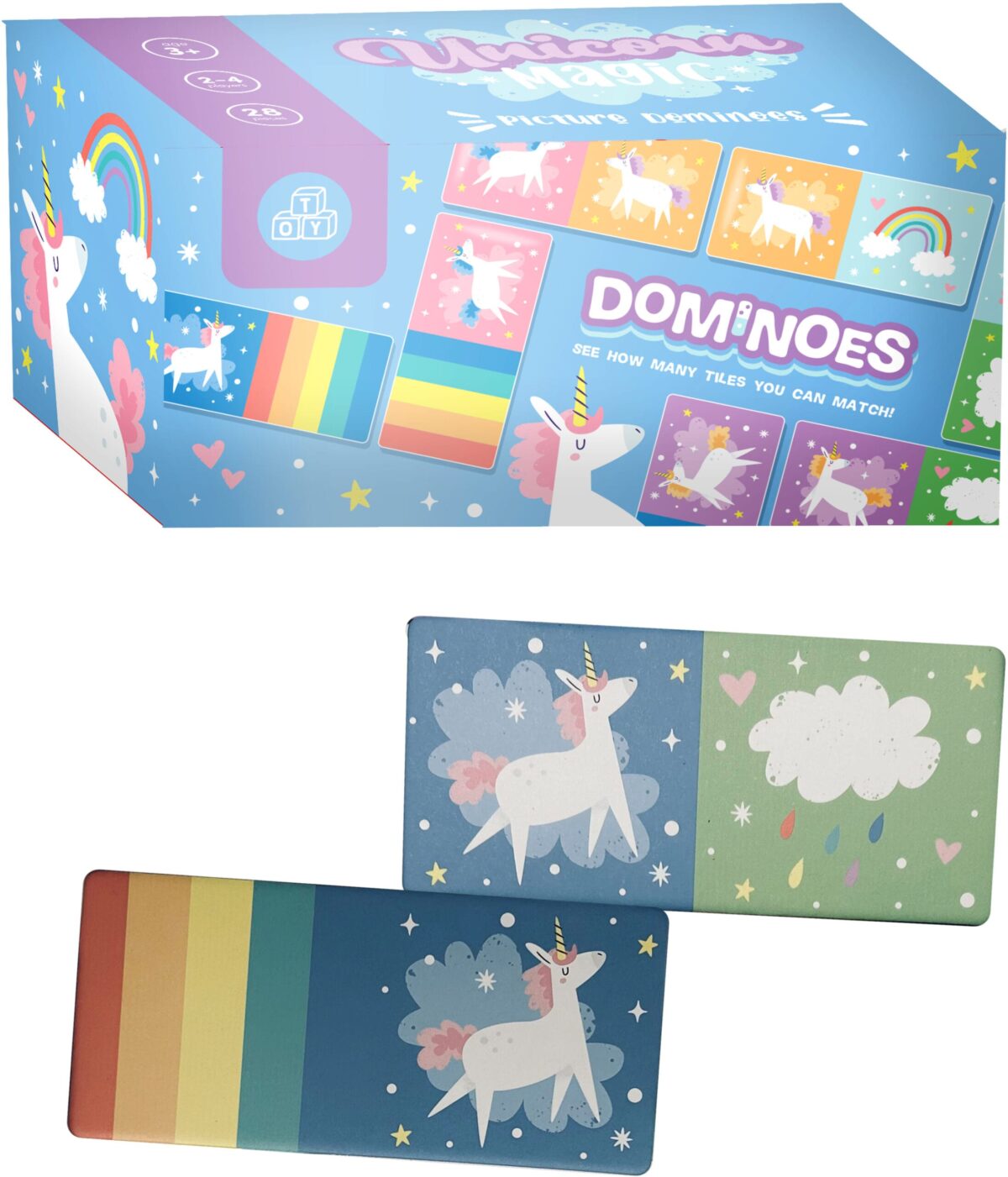 ROOST Kinder Domino-Set GAME02 magisches Einhorn – Hochwertig & günstig bei ShopDeca