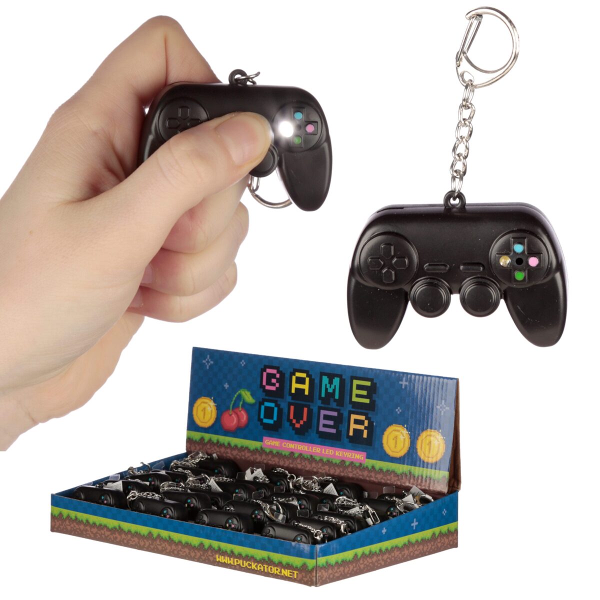 ROOST Schlüsselanhänger 8.5x5.5x2cm KEY169 Game Over mit Licht und sound – Hochwertig & günstig bei ShopDeca