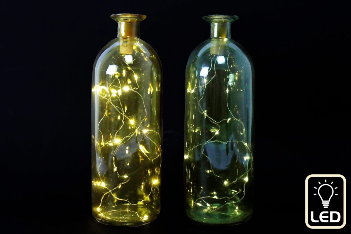 ROOST Flasche Deco LED OR6381 mit LED 9x26cm – Hochwertig & günstig bei ShopDeca