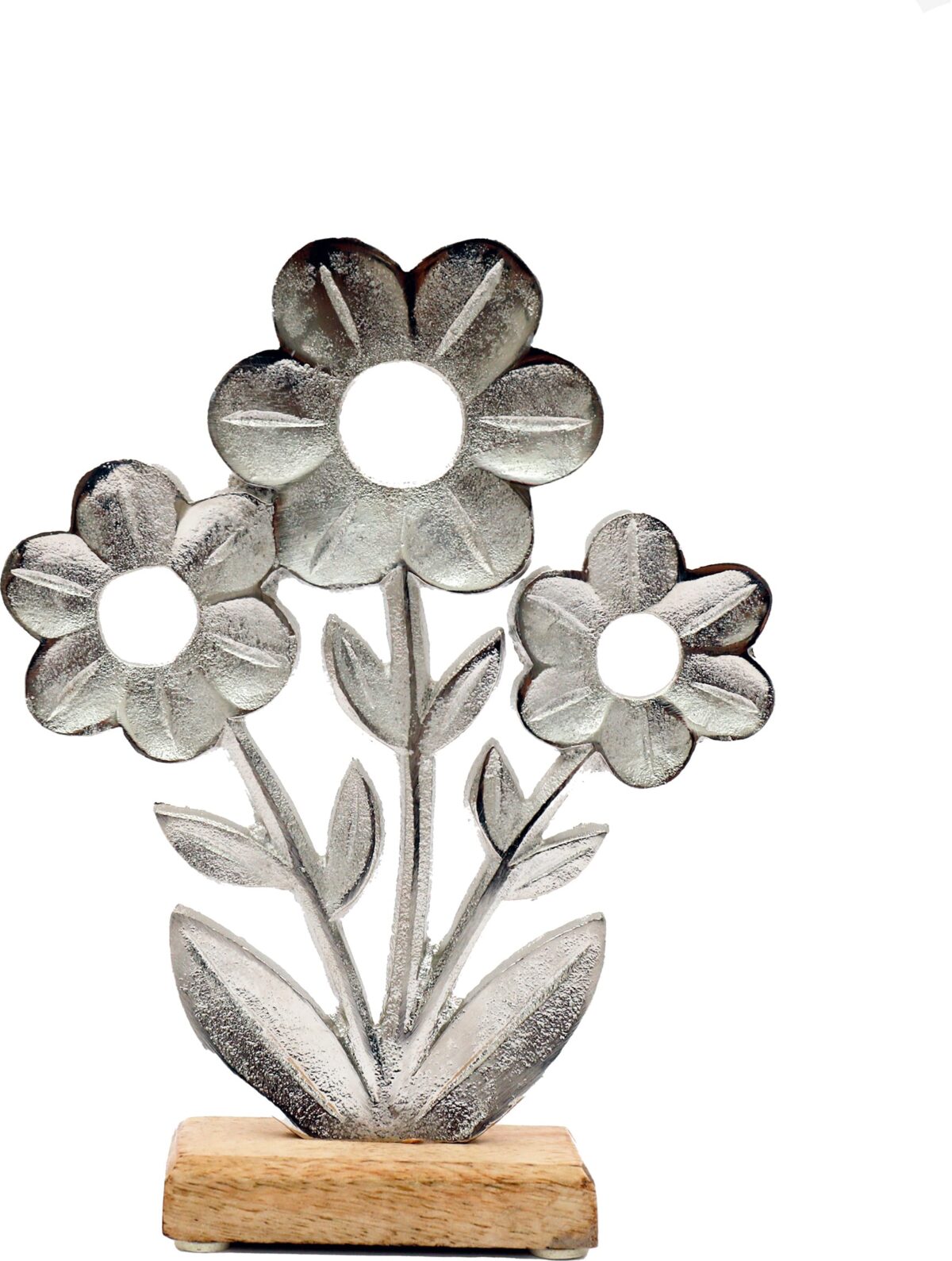 ROOST Blume auf Holz Grundlage OR6483 22x17cm – Hochwertig & günstig bei ShopDeca