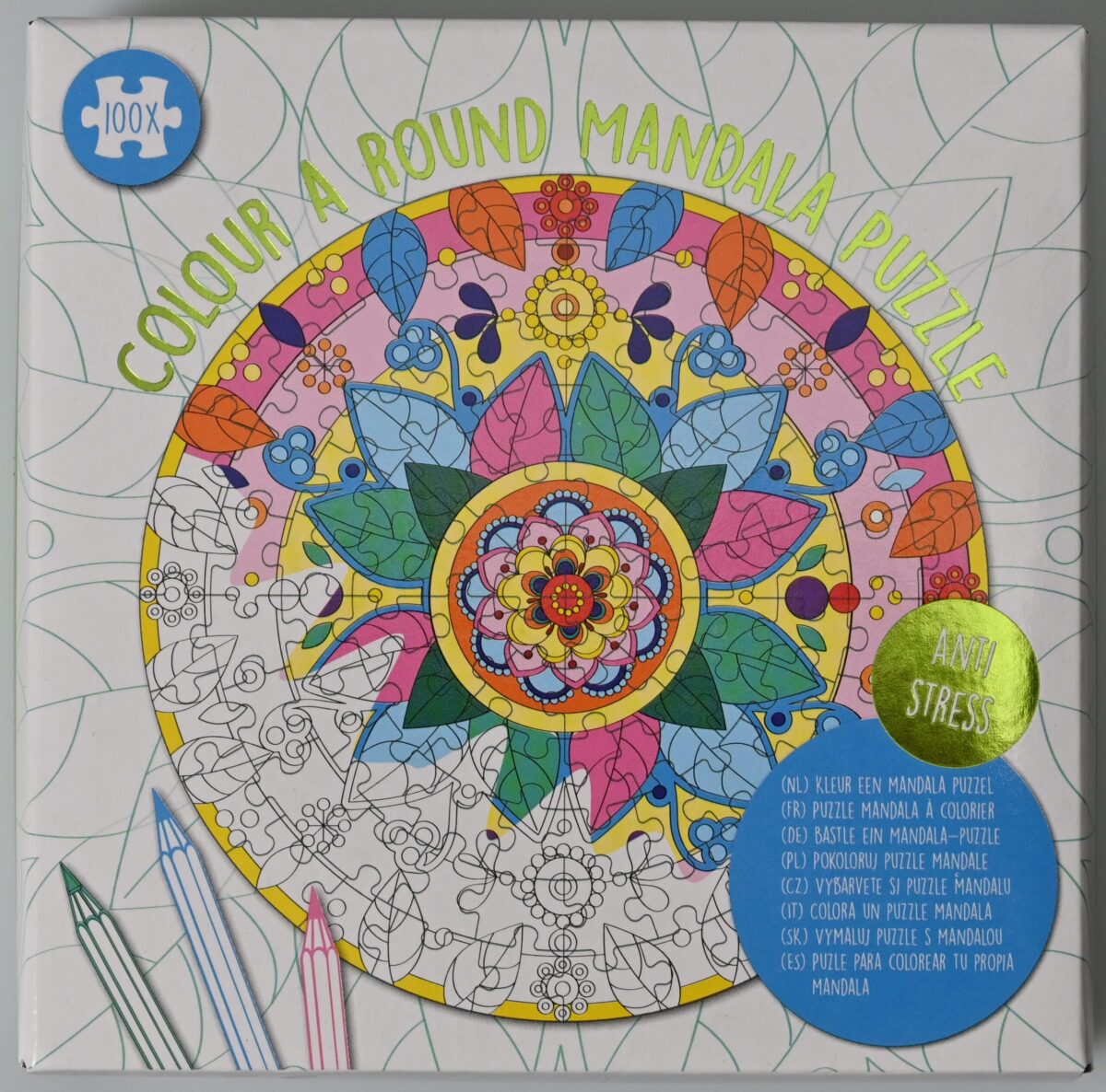 ROOST Mandala-Puzzle rund Flower PU91 rund, assortiert 25x25cm – Hochwertig & günstig bei ShopDeca