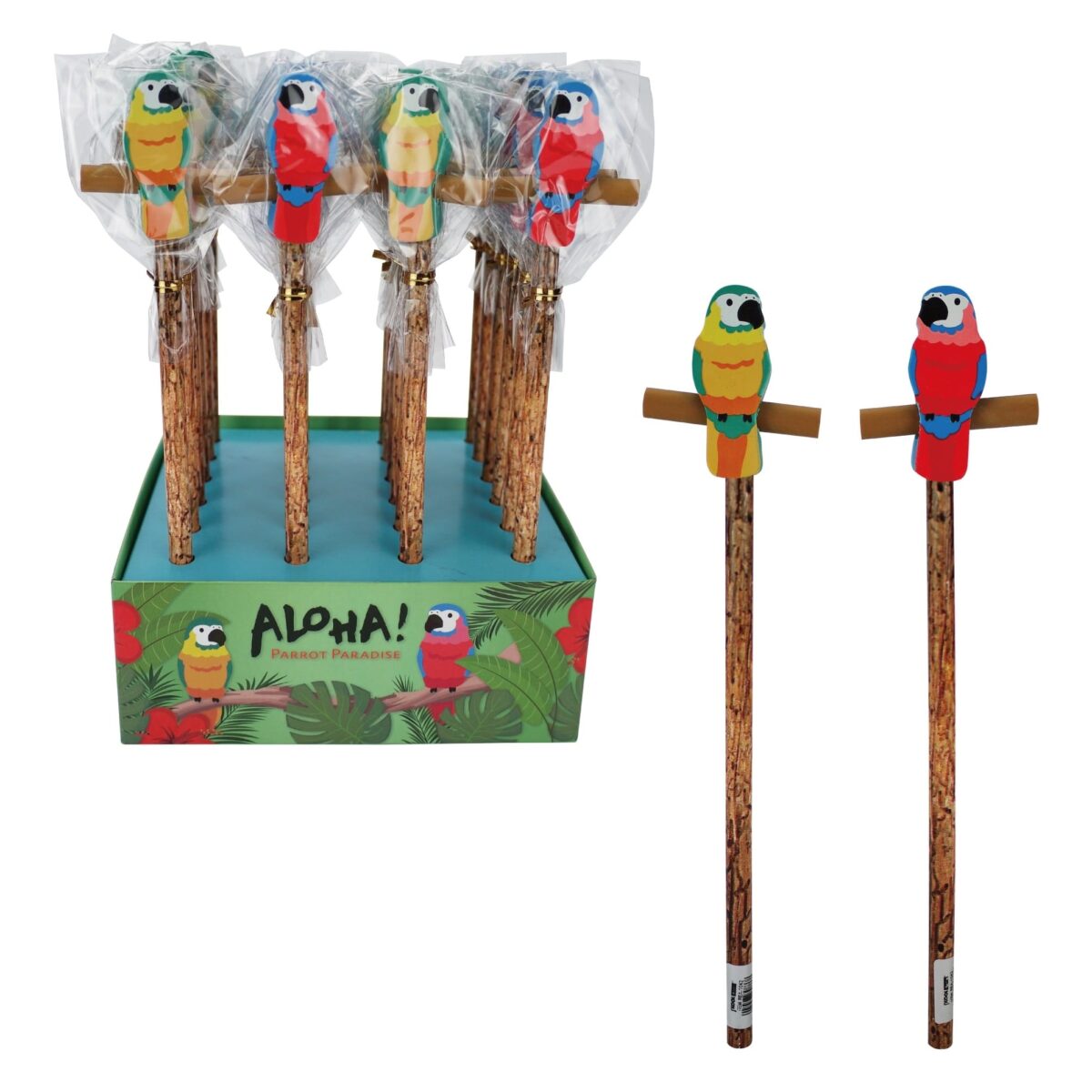ROOST Bleistift Papagei REA-1042 Radiergummi, 2 ass. – Hochwertig & günstig bei ShopDeca