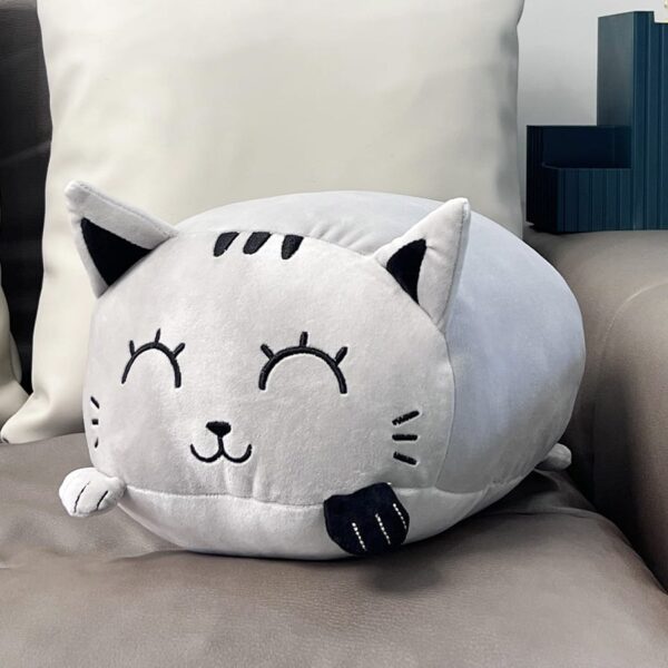 ROOST Kissen GREY CAT 35x35x18cm XL2208
