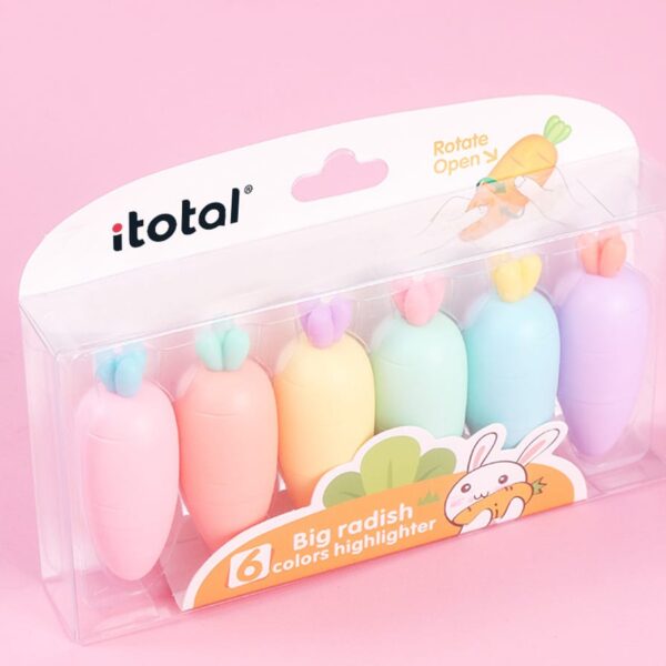 ROOST Textmarker mini XL2306A Karotte 6 Farben