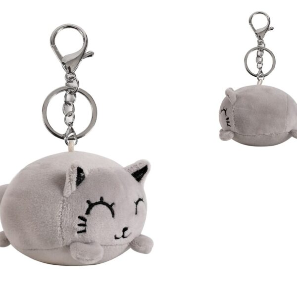 ROOST Schlüsselanhänger plüsch XL2490 Cat grey