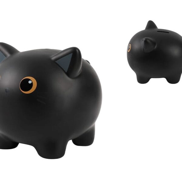 ROOST Sparkasse 18x15x15.5cm XL2499 Cat black