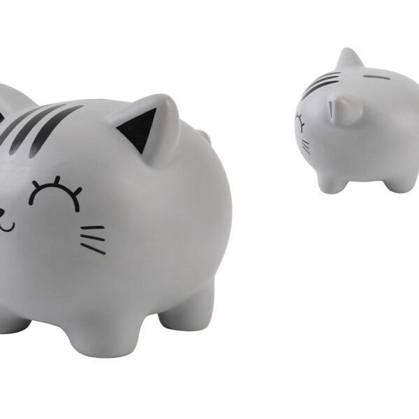 ROOST Sparkasse 18x15x15.5cm XL2501 Cat grey