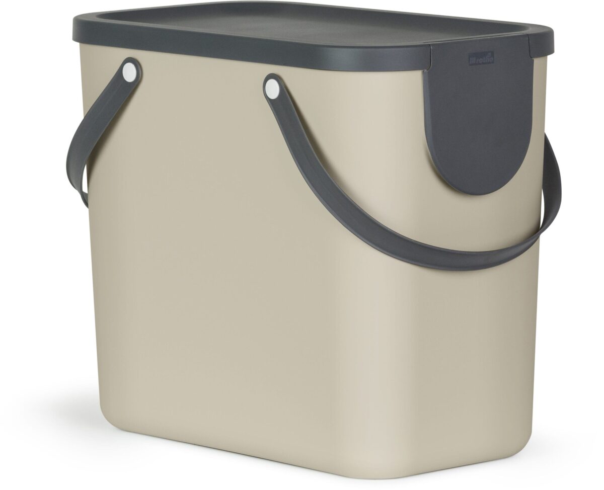 ROTHO Recyclingbox Albula 25l 1024907422 Cappuccino 180x332x180mm – Hochwertig & günstig bei ShopDeca
