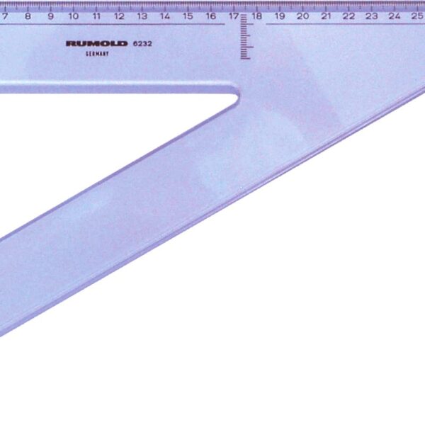 RUMOLD Zeichendreieck 25cm 6225 60° grau