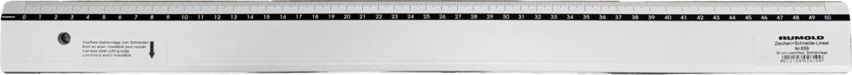 RUMOLD Zeichen-Schneidelineal 50cm 659/50 Alu – Hochwertig & günstig bei ShopDeca