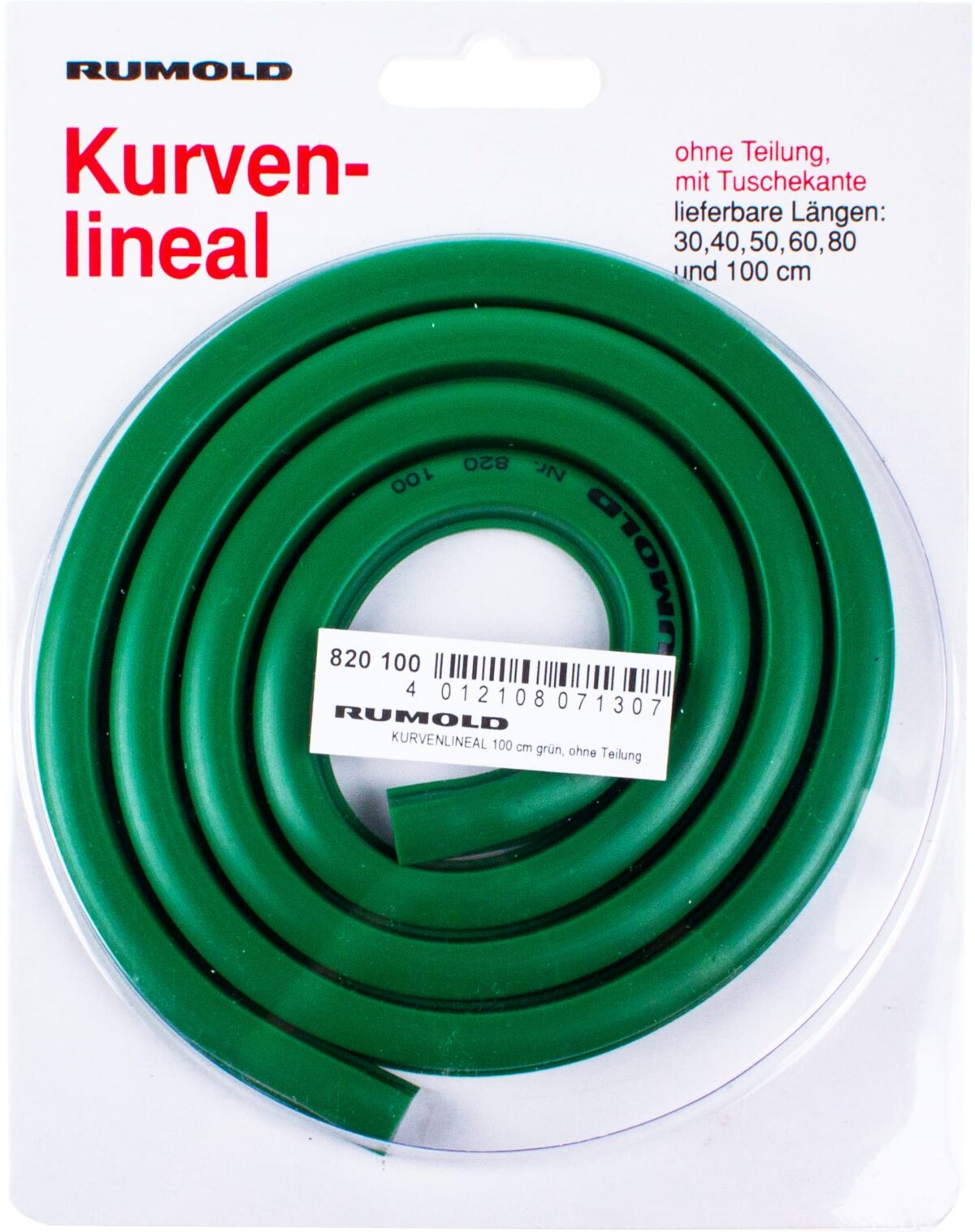 RUMOLD Kurvenlineal 100cm 820100 grün, ohne Teilung – Hochwertig & günstig bei ShopDeca
