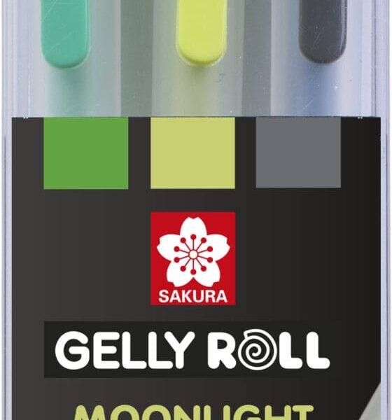 SAKURA Gelly Roll 0.35mm POXPGBMOO3G Moonlight Botanic 3 Stück