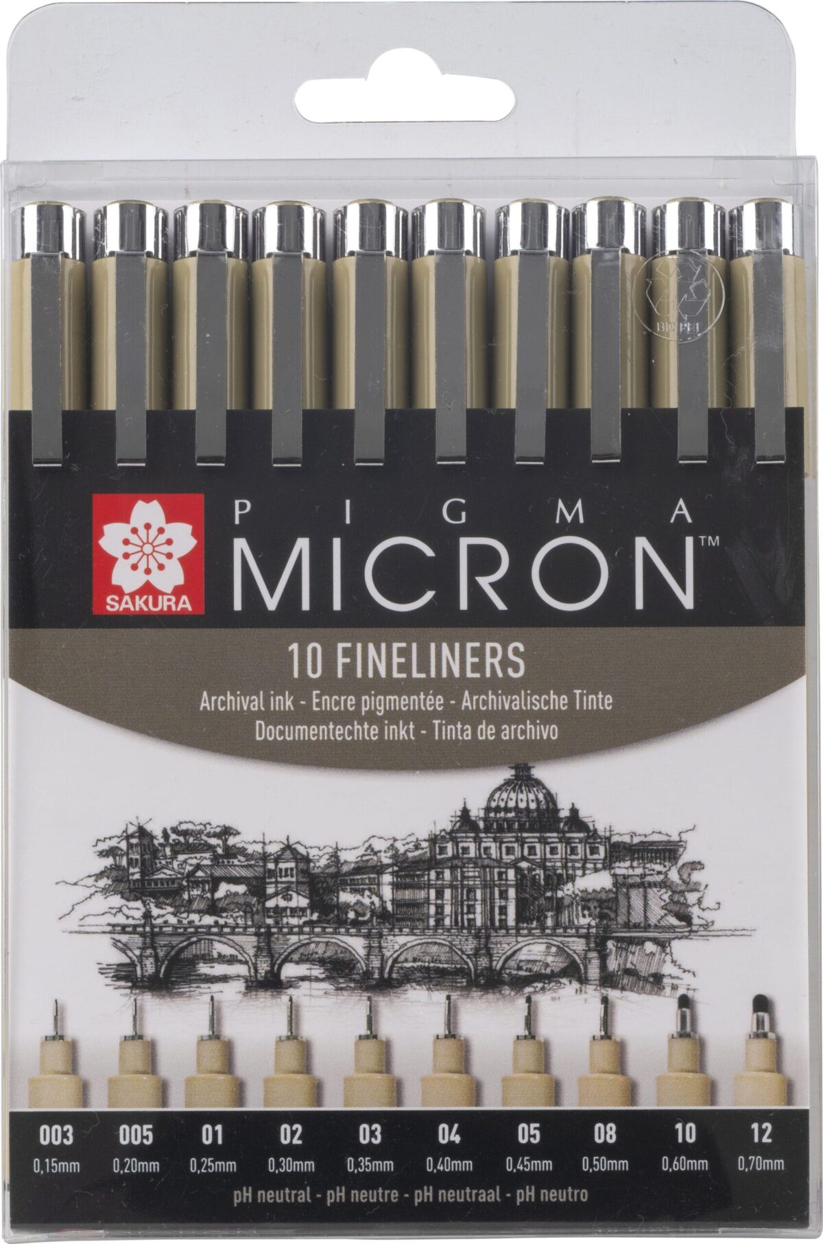 SAKURA Pigma Micron Set POXSDK10A 0,15-0,70mm 10 Stück – Hochwertig & günstig bei ShopDeca