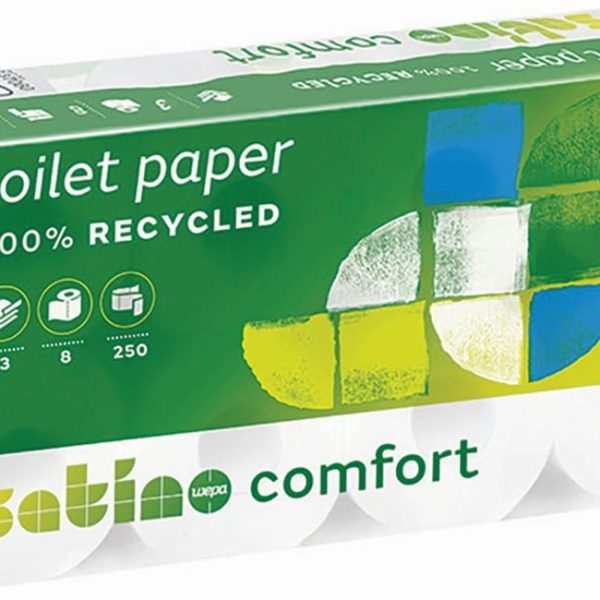 SATINO Toilettenpapier 574217 250 Coupons, 8 Rollen