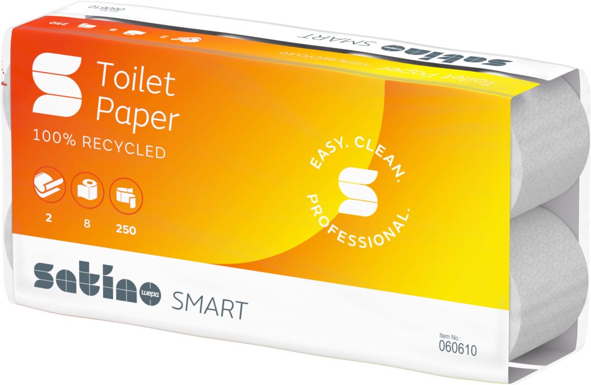 SATINO Toilettenpapier Satino Smart 60610 2-lagig, 8 Rollen 250 Blatt – Hochwertig & günstig bei ShopDeca