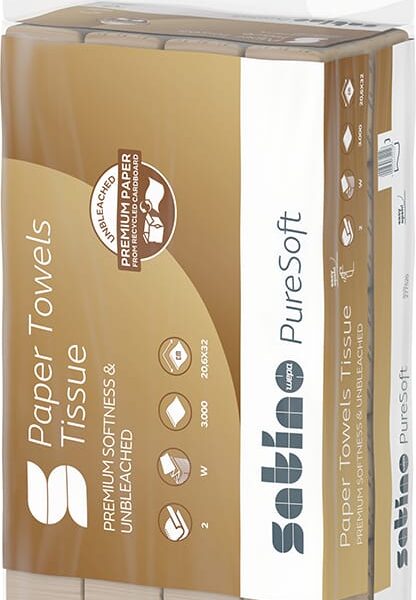 SATINO W-Falz-Handtücher PureSoft 629298 PureSoft 3000 Stück