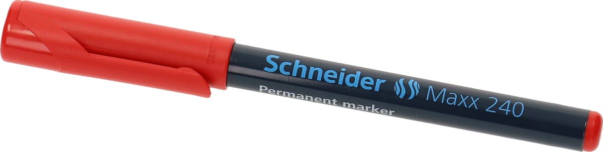 SCHNEIDER Permanent Marker MAXX 240 124002 rot, Rundspitze – Hochwertig & günstig bei ShopDeca