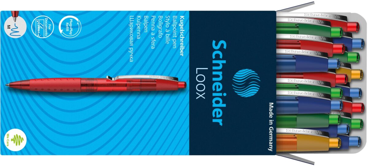 SCHNEIDER Kugelschreiber Loox 0.5mm 135580 4 Farben assortiert 20 Stück – Hochwertig & günstig bei ShopDeca