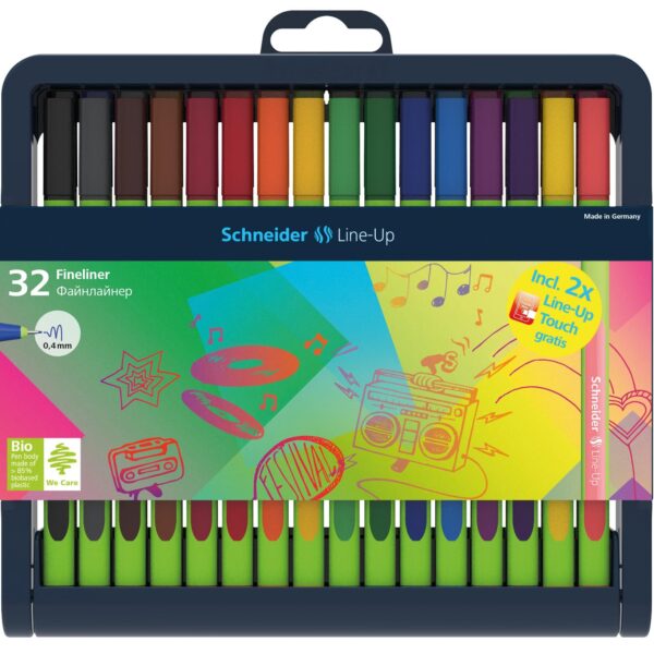 SCHNEIDER Fineliner Line-Up 191091 Etui à 32 Stk.