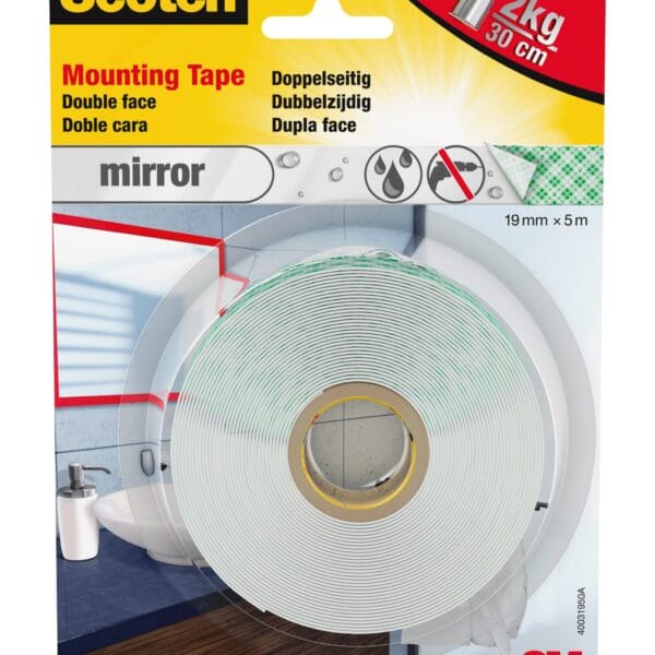 SCOTCH Montageband Mirror 19mmx5m 4496W-1950 -P