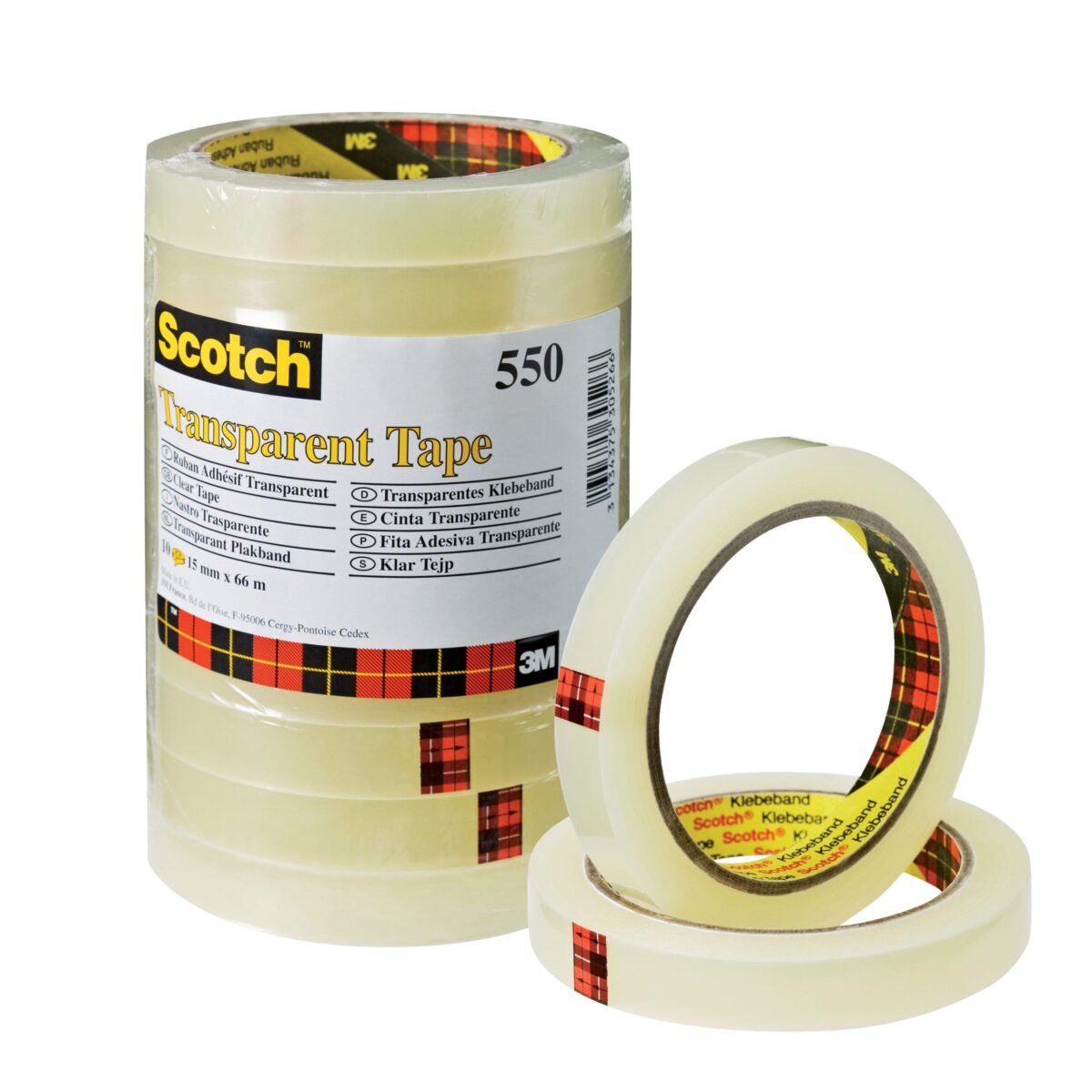 SCOTCH Transparent Tape 550 15mmx66m 550/1566 10 Stück – Hochwertig & günstig bei ShopDeca