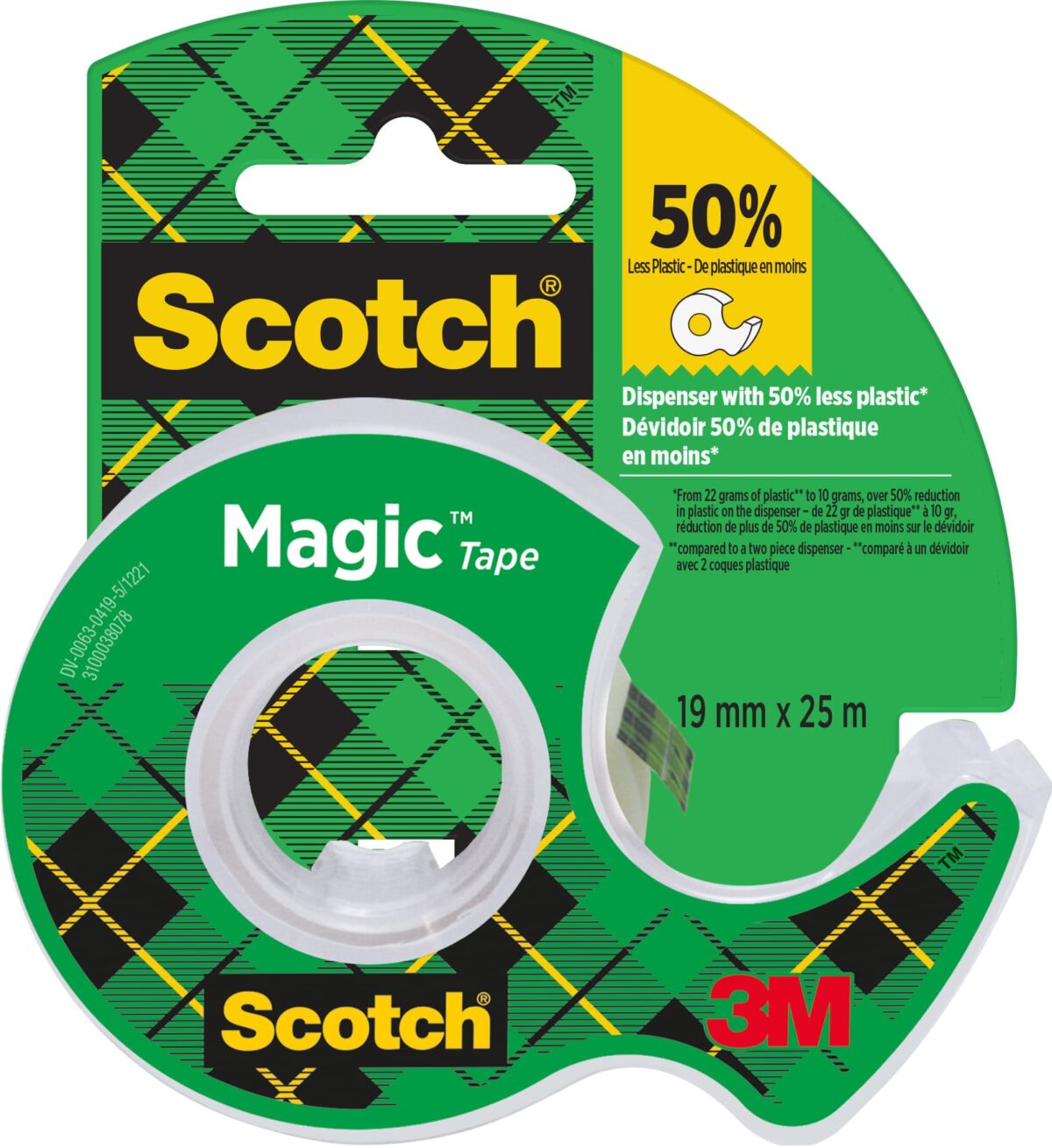 SCOTCH Magic Tape 19mmx25m 8-1925D transparent, auf Abroller – Hochwertig & günstig bei ShopDeca