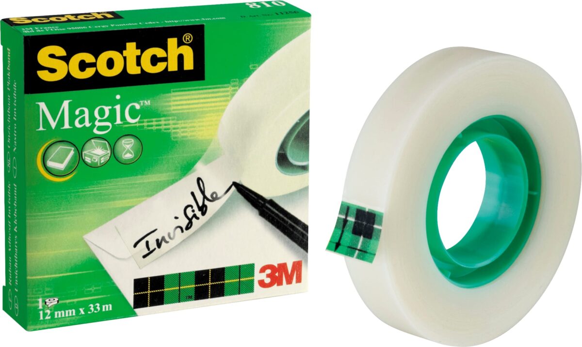 SCOTCH Magic Tape 810 12mmx33m 8101233K unsichtbar, beschriftbar – Hochwertig & günstig bei ShopDeca