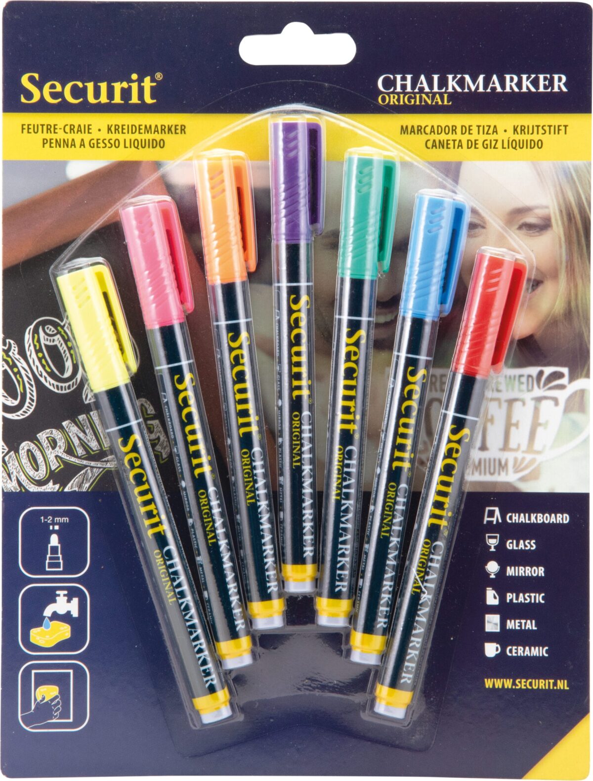 SECURIT Kreidestift 1-2mm BL-SMA100-V7-AS 7 Farben ass. – Hochwertig & günstig bei ShopDeca
