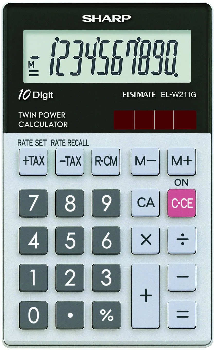 SHARP Taschenrechner W211GGY Glastop Design – Hochwertig & günstig bei ShopDeca