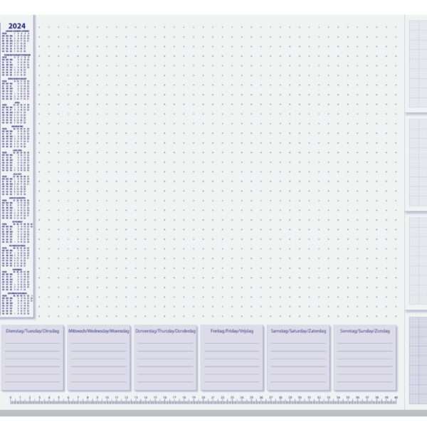 SIGEL Schreibunt. Lilac 3J.59.5x41cm HO355 weiss, D/E/NL, MO-SO 30Bl.