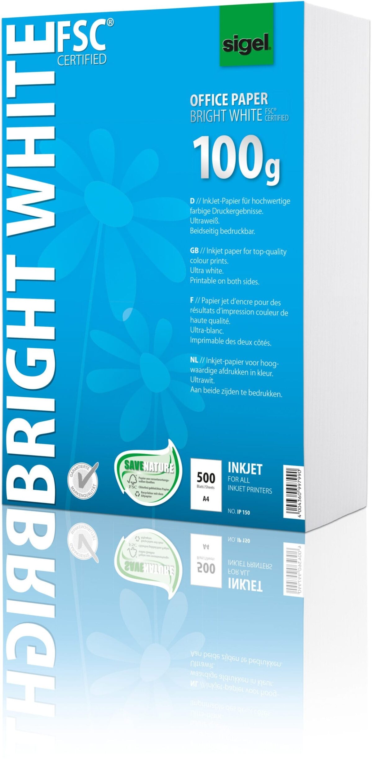 SIGEL Inkjet-Papier A4 IP150 100g Bright white 500 Blatt – Hochwertig & günstig bei ShopDeca