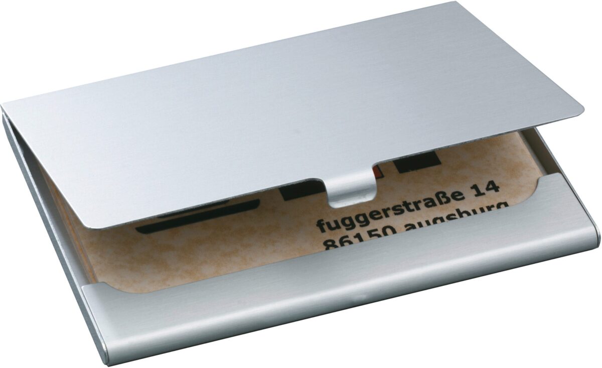 SIGEL Visitenkarten-Etui 63x92mm VZ135 Alu -15 Karten – Hochwertig & günstig bei ShopDeca