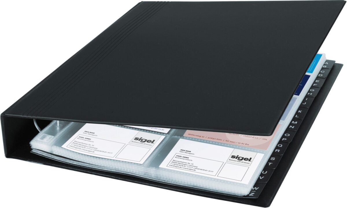 SIGEL Visitenkarten-Ringb. 325x270mm VZ301 A-Z für 400 Karten – Hochwertig & günstig bei ShopDeca