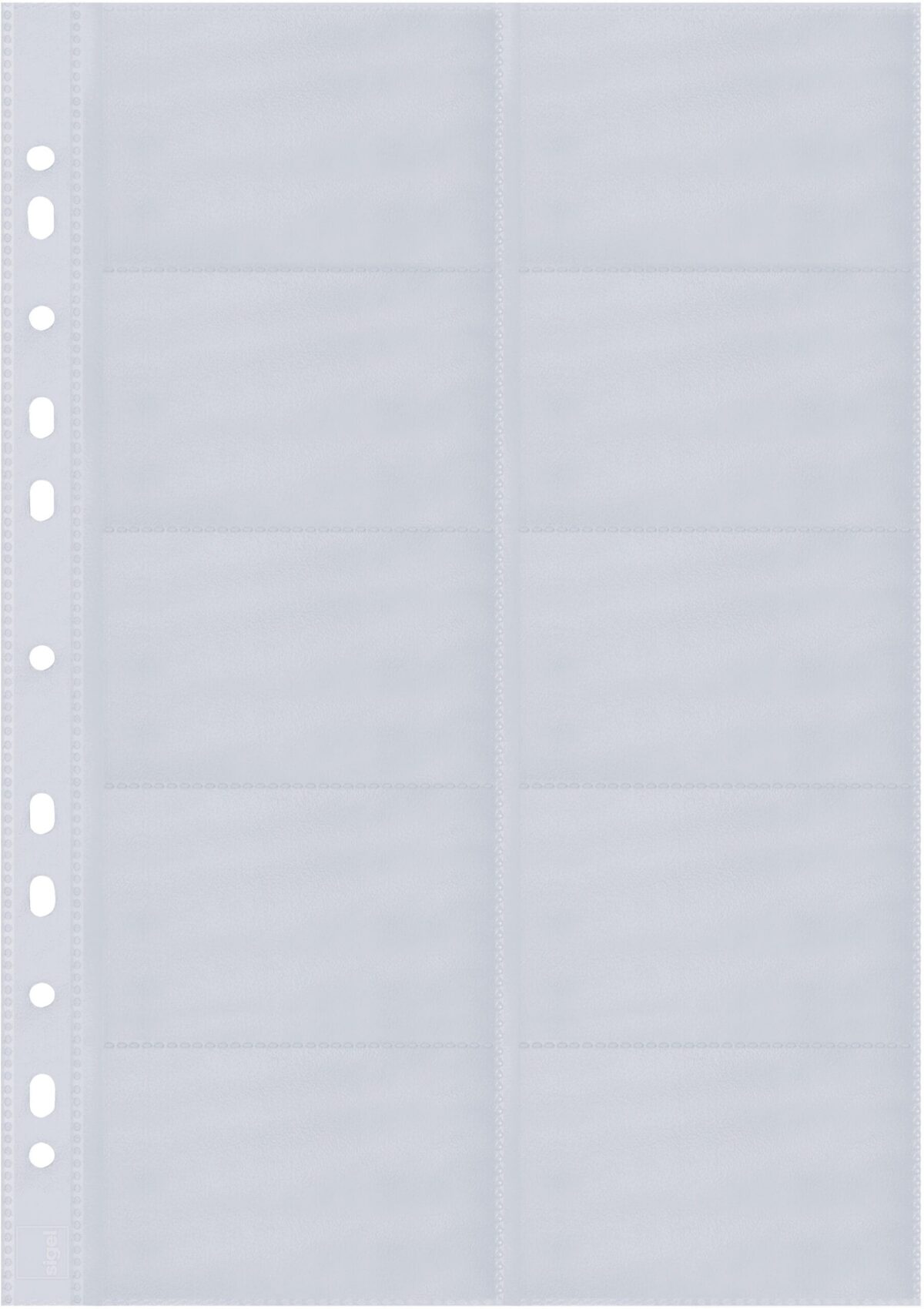 SIGEL Visitenk.-Ringb.Hüllen 90x58mm VZ351 2-reihig, A-Z 10 Stück – Hochwertig & günstig bei ShopDeca