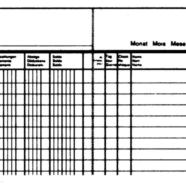 SIMPLEX Postcheckbuch D/F/I A4 18002 ass. 24 Blatt