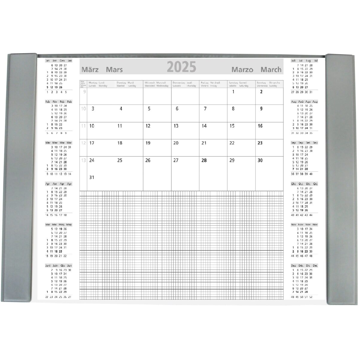 SIMPLEX Schreibunterlage 2025 40401.25 12M hellgrau ML A2 – Hochwertig & günstig bei ShopDeca