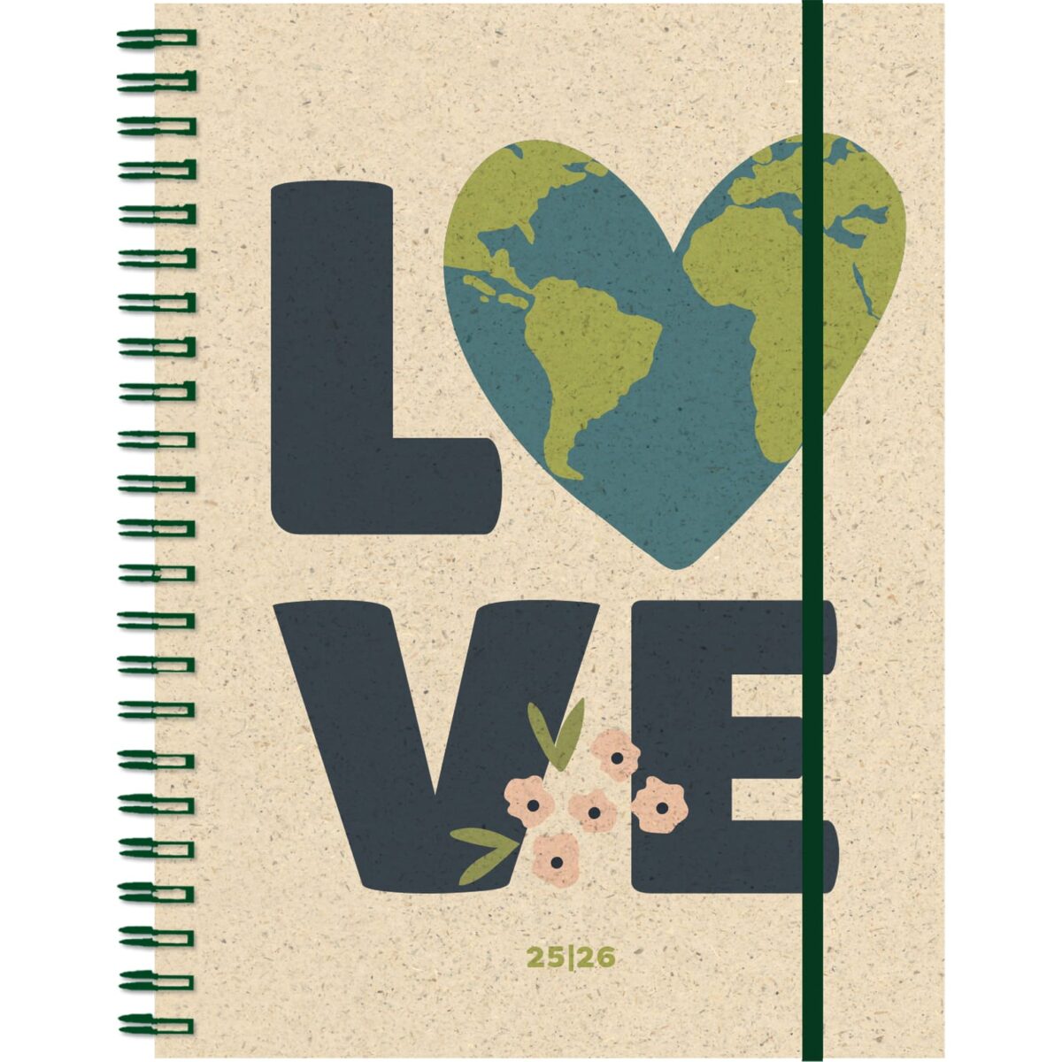 SIMPLEX Schüleragenda Graspapier 25/26 500409.26 1W/2S 12M Love ML 12x16.5cm – Hochwertig & günstig bei ShopDeca