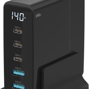 SITECOM 140W PD Desktop Charger CH-1004 with LED display